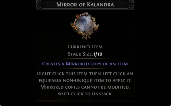 Mirror of Kalandra poe2